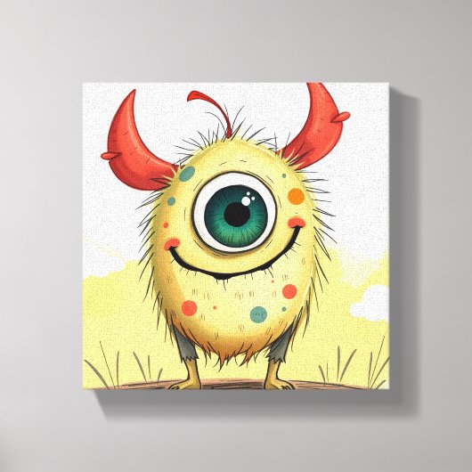 „Pünktchen das Einauge“ Leinwanddruck (Vorderseite)