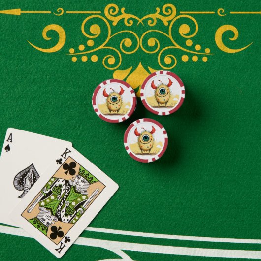 „Pünktchen das Einauge“ Pokerchips (Pokertisch (Stapel))