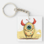 „Pünktchen das Einauge“ Schlüsselanhänger (Vorderseite)