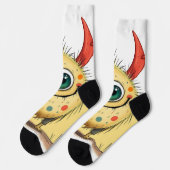 „Pünktchen das Einauge“ Socken (Linkes Detail)