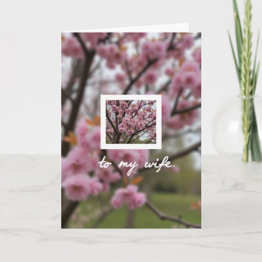 Pünktchen Frühlingsblüten Karte (Vorderseite)