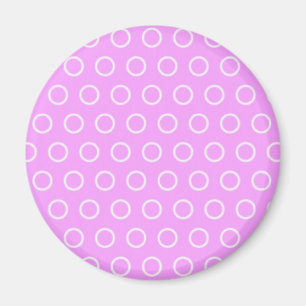 pünktchen lila pink rosa punkte polka dots tupfen magnet