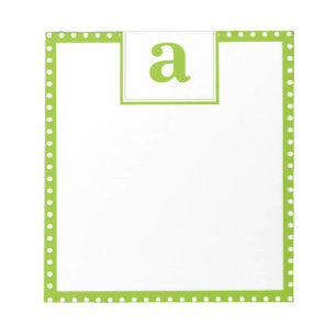 Pünktchen-Monogramm Notizblock