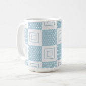 Pünktchen-Muster, 15oz Kaffeetasse (Vorderseite Links)