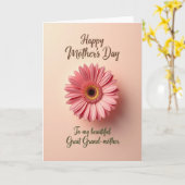 Pünktchen Pfirsich Gänseblümchen Muttertagskarte Karte (Gelbe Blume)