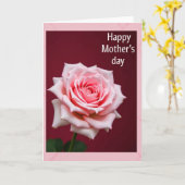 Pünktchen Rosa Blüte Muttertagskarte Karte (Gelbe Blume)