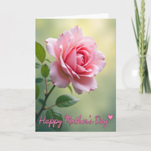 Pünktchen-Rosa-Blüten-Karte Karte