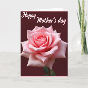 Pünktchen-Rosa-Rosen-Grußkarte Karte