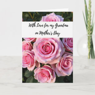 Pünktchen Rosa Rosen Grußkarte Karte