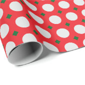 Pünktchen-Weihnachtsverpackungspapier Geschenkpapier (Rolleneckpunkt)