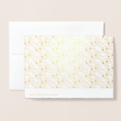 Punktdesign Vier Folienkarte (Rückseite mit Umschlag)