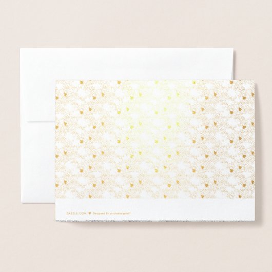 Punktdesign Vier Folienkarte (Rückseite mit Umschlag)