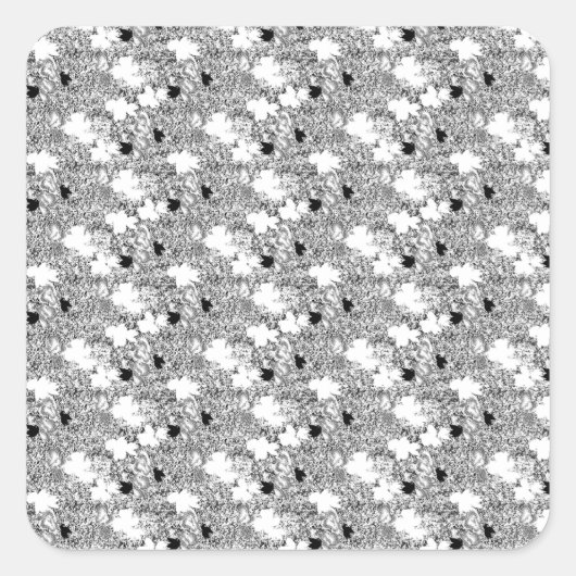 Punktdesign Vier Quadratischer Aufkleber (Vorderseite)