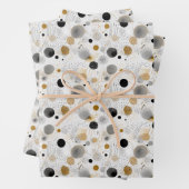 Punkte Abstraktes Wasserfarben Geometrisches Muste Geschenkpapier Set (Beispiel)