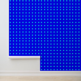 Punkte an den Küsten in blauer Farbe - strukturier Tapete
