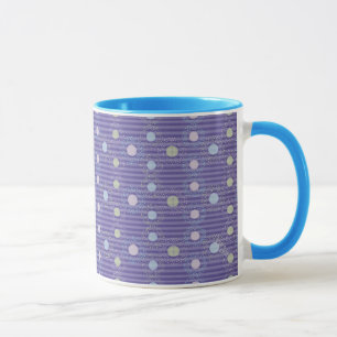Punkte an Lila Streifen Tasse