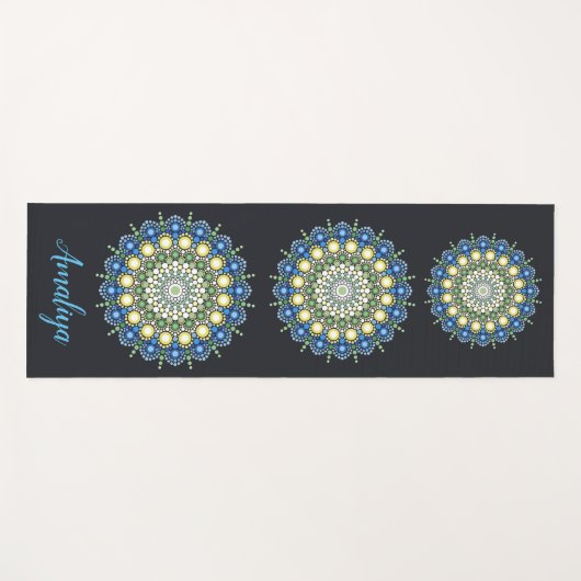 Punkte Art Design 23  Yogamatte (Vorderseite (Horizontal))