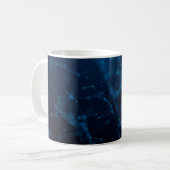 Punkte Atomlinien verbinden Polygon Kaffeetasse (Vorderseite Links)