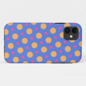 Punkte auf blau Case-Mate iPhone hülle (Rückseite (Horizontal))