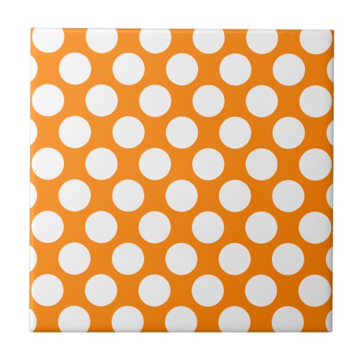 Punkte auf Orange Fliese (Vorderseite)