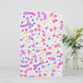 Punkte auf rosa briefpapier (Stehend Vorderseite)