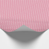 Punkte auf rosa Muster Geschenkpapier (Ecke)