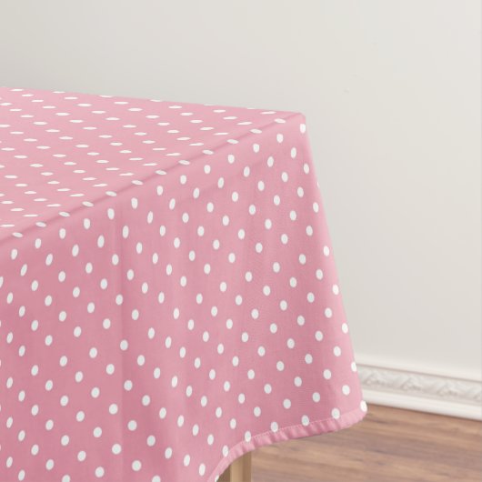 Punkte auf Rosa Tischdecke (Beispiel)