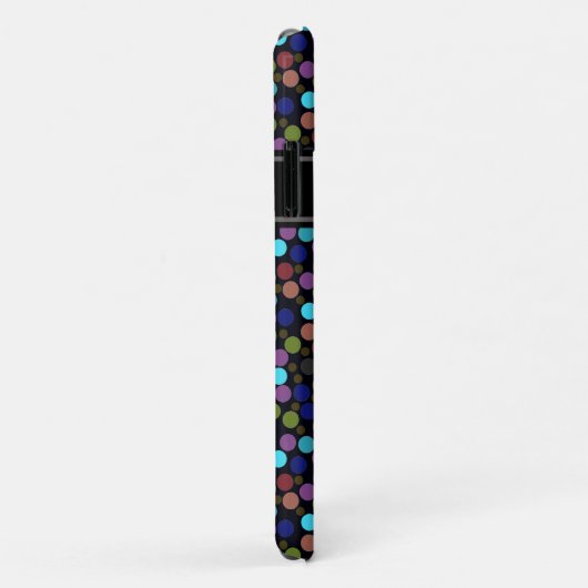 Punkte, Aufkleber und Initialen Case-Mate iPhone Hülle (Hinten/Rechts)