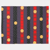 Punkte Bänder Chevron Lila Fleecedecke (Vorderseite (Horizontal))