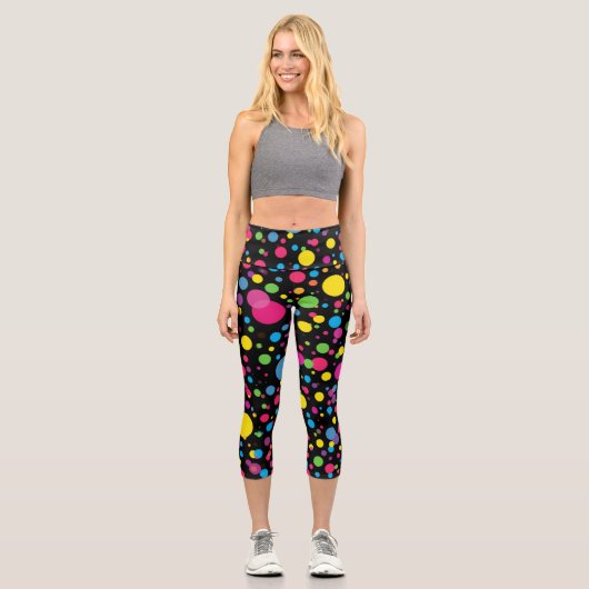 Punkte Capri Leggings (Vorderseite)
