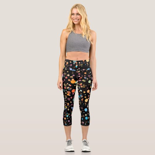 Punkte Capri Leggings (Vorderseite)
