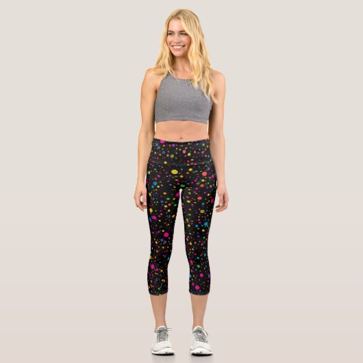 Punkte Capri Leggings (Vorderseite)
