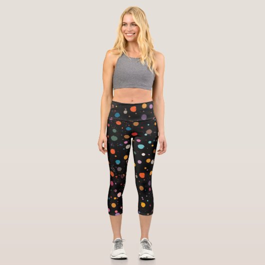 Punkte Capri Leggings (Vorderseite)