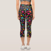 Punkte Capri Leggings (Rückseite)
