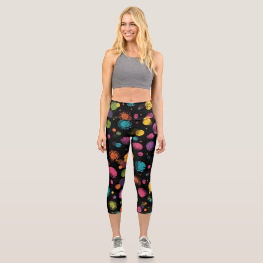 Punkte Capri Leggings (Vorderseite)