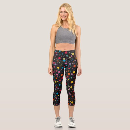 Punkte Capri Leggings (Vorderseite)