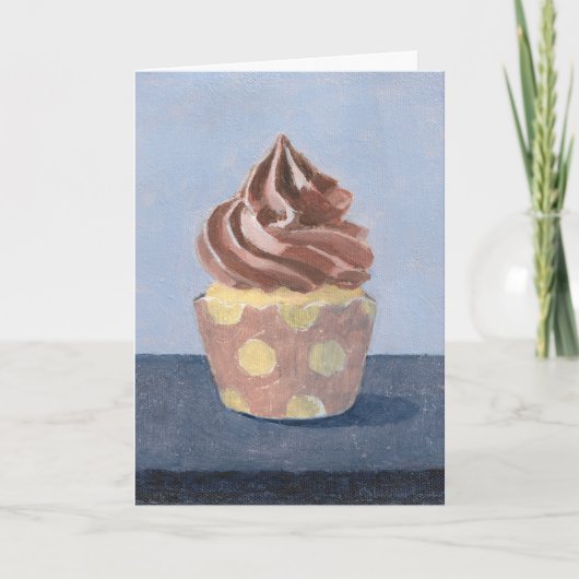 Punkte Cupcake Card Karte (Vorderseite)