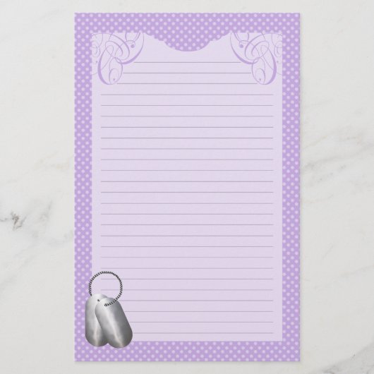 Punkte der Erkennungsmarke-N Briefpapier (Vorderseite)