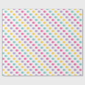 Punkte-Design mit lebendiger Farbgebung Geschenkpapier (Flach)