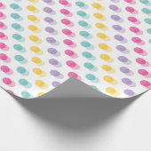 Punkte-Design mit lebendiger Farbgebung Geschenkpapier (Ecke)