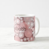 Punkte, farbig, elegant, Muster,  Kaffeetasse (VorderseiteRechts)