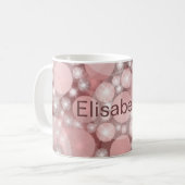 Punkte, farbig, elegant, Muster,  Kaffeetasse (Vorderseite Links)
