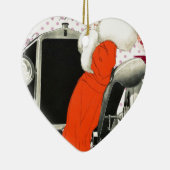 Punkte-Flapper Keramik Ornament (Rechts)