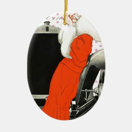 Punkte-Flapper Keramikornament (Vorne)