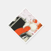 Punkte Flapper Papierserviette (Ecke)