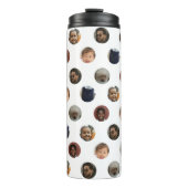 Punkte-Foto-Collage Thermosbecher (Vorderseite)