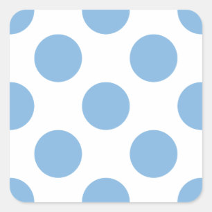 Punkte Friedvolles Blau Quadratischer Aufkleber