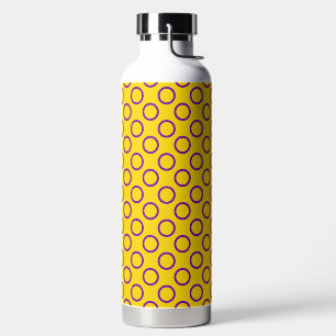 Punkte für die Intersex Pride Flag Trinkflasche