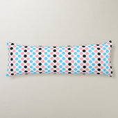 Punkte für die schwarze Transgender-Flag-Farbe Seitenschläferkissen (Vorderseite)