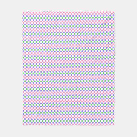 Punkte für die Trigender-Pride-Flag-Farben Fleecedecke (Vorderseite)